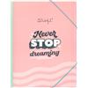 Mr. Wonderful - Folder with transparent sheets - Never stop dreaming