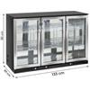 Vetrinetta Frigo da Banco/Retrobanco per Bibite, 302 L, +1°C/+10°C, Tre Porte Battenti