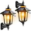 COLBOR Faretto Esterno Solare, Lampada Esterno da Parete Solare Vintage con Sensore di Movimento 3 Modalità IP65 Impermeabile Lampade Solari 2Pcs per Giardino Patio, Lampada-Solare-LED-Esterno-Luce