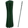 Relaxdays Set 200 Fascette da Giardinaggio, Lunghe 23 cm, in Plastica, per Pomodori e Piante Rampicanti, Multiuso, Verde
