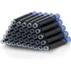 Amaxiu Confezione da 36 cartucce 3.4mm d'inchiostro blu per penne stilografiche, ricariche di inchiostro per penne stilografiche, diametro del foro standard internazionale (Blu)