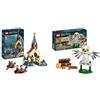 LEGO Harry Potter La Rimessa per le Barche del Castello di Hogwarts & Harry Potter Edvige al Numero 4 di Privet Drive, Gioco di Fantasia per Bambini e Bambine