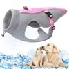 TVMALL Cane Estivo Che Si Raffredda Gilet Mesh Cane Traspirante Cooler Giacca Cool E Confortevole Cane Cappotto Regolabile Con Striscia Riflettente Per Piccoli/Medi/Grandi Cani, Rosa