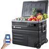 AAOBOSI Frigo Portatile 65L, Frigo Auto 12/24V e 100-240V，Frigorifero da Campeggio Per Auto e La Famiglia, RV e Viaggi