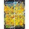 TCG Pokemon Pikachu V-Union - Set di 4 carte da collezione Pokemon con spada e scudo Promo SWSH139-142