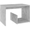 vidaXL Tavolino Grigio Cemento 59x36x38 cm in Legno Multistrato