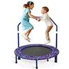 Arkyomi tappeto elastico bambini da giardino,trampolino bimbi diametro 91cm,piccolo trampolino pieghevole senza rete, interni a partire da 2 3 4 anni