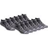 Saucony Calzini Senza Esposizione Bolt Performance Comfort Fit, Grigio Nero (12 Paia), 8-12 Uomo