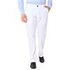 Ciabalù Pantaloni Lino Uomo vestibilità Comoda Pantaloni Uomo Estivi Chiusura Cerniera e Bottone Pantaloni Uomo Eleganti Lino Cotone Primavera Estate (IT, Numero, 54, Regular, Regular, Bianco)