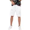 Giosal Bermuda Uomo Pantalone Corto Tinta Unita Rotture Cinque Tasche Made in Italy (46, Bianco)