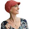 CAREBELL Cappellino Oncologico Capri Headwear - Tessuto in Bambù e Cotone, Senza Cuciture Protezione Solare - Ideale per Chemioterapia, Radioterapia e Alopecia, Oceano, Taglia unica