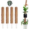 Molyorch 4 Pezzi Rampicanti Bastone di Muschio, 30cm Bastoncino di Muschio di Cocco, Aiuto per L'arrampicata Monstera, per L'arrampicata delle Piante, Giardino di Casa
