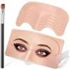 ATOMUS Removable 3D Silicone Eye Face Makeup Practice Board Reusable Microblading Eyebrow Skin Practicing Eye Makeup Eyebrow Eyeliner Eye Shadow Eyelash Extension Training