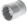 GEDORE Inserto per Chiave a Bussola, Attacco 3/8 pollici 10 mm, Bocca Dodecagonale, Chiave a Bussola 19 mm, Utensile, D 30 19, Acciaio Cromato