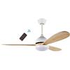 BIMAR Ventilatore a soffitto con luce CEILING FAN Wifi with LED White/Wood