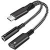 Icywink Adattatore USB C a Jack da 3,5 mm, 2 in 1 USB C Jack e Ricarica, Cuffie Sdoppiatore USB C Cavo Aux Type C Audio Convertitore Auricolari, per Samsung Galaxy S22/ S21/ S20 (USB C a Jack da 3,5 mm)