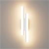 Klighten Applique da Parete LED Interno 40cm, 12W 850LM Lampada da Parete Decorative Mordern, Luci da Parete per Camera da Letto, Soggiorno, Scala, 110-240V, Bianco Caldo 3000K, Bianco