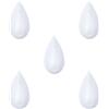 Leisurealeaneag 5 set Mini Lavello Lavastoviglie Portatile Frutta Verdura Rondella Casa Hotel Appartamento Cucina Ciotola Piatto Stoviglie Lavaggio Bianco