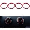 VIGORFLYRUN PARTS LTD 4pcs Auto Aria Condizionata Air Vent Uscita Anello Copertura Decorativo Trim Car Styling per A3 S3 2013-2016 / Q2 2017