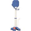 HOMCOM Gioco 2 in 1 Canestro per Bambini con Altezza Regolabile e Set Golf, età 2-5 Anni, 46x41x116-153cm, Bianco e Blu