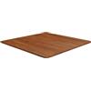 vidaXL Piano Tavolo Quadrato Marrone Scuro 80x80x1,5cm Rovere Trattato