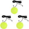 TIMESETL Palla da Tennis con Cordino 3 Pezzi Palline da Tennis con Corda, Pallina da Tennis Elastica per Allenatori di Tennis, Pallina Rimbalzante per Adulti, Principianti, Allenamento da Solista