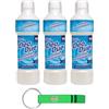Beni Culinari 3x DEO DUE Ammorbidente Morbido Concentrato Fiori Azzurri, ideale per tutti i capi,50 lavaggi 1Lt + Portachiavi Beni Culinari in Omaggio