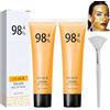 TaimeiMao 2 Pezzi Gold Peel off Mask, Maschera Viso Peel Off, Maschera Viso Idratante, Maschera Viso Antirughe, Maschera Punti Neri Rimozione, Per Azione Idratante, Antirughe, Detergente (2)