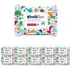 Kindii Fun Carta Igienica Risciacquabile Inumidita per Bambini - Combinazione di Carta Umida e Salvietta Umidificata - Rinfresca la Zona Intima - Camomilla, Aloe Vera - 10x60 Pz