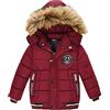 Chejarity Bambini Ragazzi Giubbotto Piumino Imbottito Invernale Ragazzi Ragazze Leggero Cappotto con Pelliccia Impermeabile Cappotto con Cappuccio Parka Giacca per 1-5 Anni