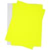 younikat 50 Etichette Carta Giallo Neon DIN A5 - dv1020 | Grande formato per scrivere, etichettare e incollare, adesivi universali multifunzione