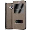 Cadorabo Custodia Libro per Samsung Galaxy J5 2015 in BRUNO PIETRA - con Funzione Stand e Chiusura Magnetica - Portafoglio Cover Case Wallet Book Etui Protezione