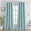 MIULEE Tende Oscuranti per Interni 2 Pezzi, Tenda Azzurro Chiaro Moderna per Soggiorno, Tenda Oscurante Finestra Camera da Letto Salotto, Tende Termiche Isolanti per Interni con Anelli, 2x 140x260 CM