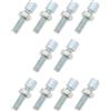 OTOTEC 10PCS M6 x 20mm Cavo Farfalla Regolazione Bullone di Regolazione Cavo Freno Vite di Regolazione Cavo Acceleratore Vite con Dado per Bicicletta