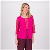 Caterina Lancini Blusa in viscosa con maniche e inserto in pizzo
