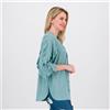 Caterina Lancini Camicia in viscosa con maniche 3/4 volant