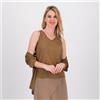 Caterina Lancini Set 2 pezzi: maglia leggera in lamé e cardigan
