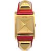 Hermès Pre-Owned - Orologio Médor 22mm 1994 - Donna - placcatura in oro/pelle di vitello - Taglia unica - Bianco
