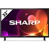 Sharp 32FA2E TV 32 LED HD, DVB-T/T2/C/S/S2, 3 porte HDMI, 2 porte USB, Dolby Audio