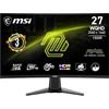 MSI MAG 27CQ6F Monitor Gaming da 27 WQHD Curvo - Pannello VA Rapid 1500R (2560 x 1440), 180 Hz / 0.5ms (GtG, Min.), Adaptive-Sync - DP 1.4a, HDMI 2.0b CEC