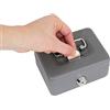 ARREGUI Elegant C9006 Cassetta di sicurezza con chiave per contare e trasportare denaro | Cassetta Portavalori in acciaio con fessura | Cassaforte portatile de 12,5 cm di larghezza | Grigio grafite