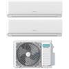 Hisense Climatizzatore Dual Split Inverter 9000+12000 Btu A++/A++ R32 Ecosense