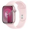 Apple Watch Series 9 Cassa in Alluminio rosé 41mm Sportarmband hellrosa S/M (GPS + Cellular) | nuovo |