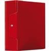ARCA SUD SCATOLA PROGETTI STANDARD IN FIBRONE CON BOTTONE DORSO 6 ROSSO