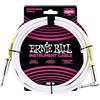 Ernie Ball, Cavo per strumenti, dritto / angolato, 3,05 m, bianco