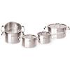 Gerlach G04-0318M-ZGB2-09PU-S1S1-01 - Set di pentole in acciaio inox 18/10 con 9 elementi Prestige-G04-0318M-ZGB2-09PU-S1S1-01