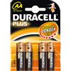 DURACELL PILE DURACELL PLUS ALKALINE STILO AA BLISTER DA 4 PEZZI
