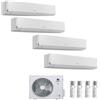 CLIMATIZZATORE GREE CLIVIA WHITE QUADRIALSPLIT 9000+9000+9000+9000+GWHD28NK6OO INVERTER R-32 WI-FI