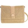 Don Algodon - Pochette Donna paglia con cerniera elegante - borsa spiaggia donna - borsa paglia donna - borse di rafia fatta a mano - borsa paglia mare - borsa spiaggia donna - borsa rafia - Faro