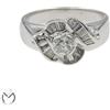 Anello in oro bianco 18 Kt 750 con diamanti 0,46 ct -343/ST-